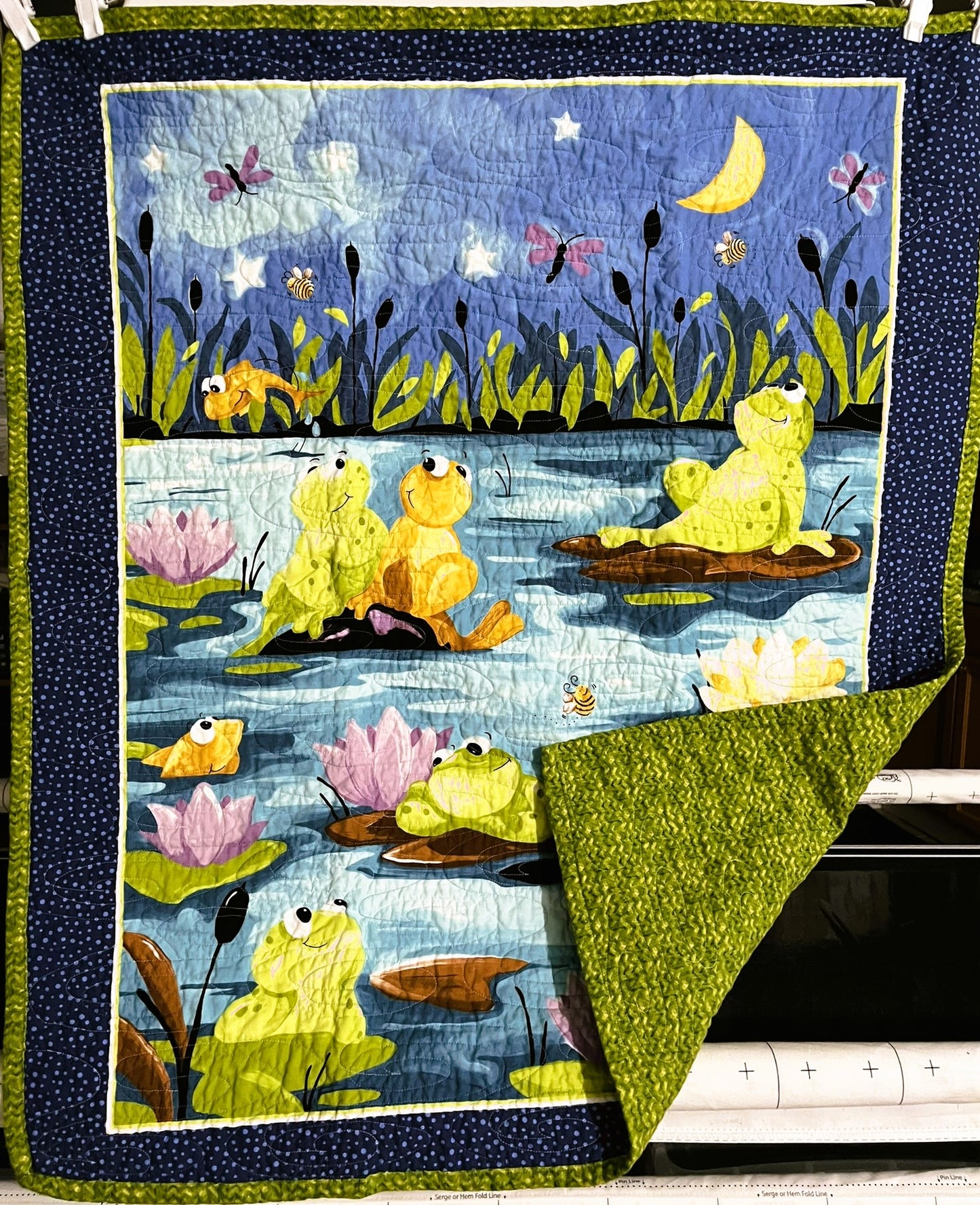 Baby Blanket, Frog Pond