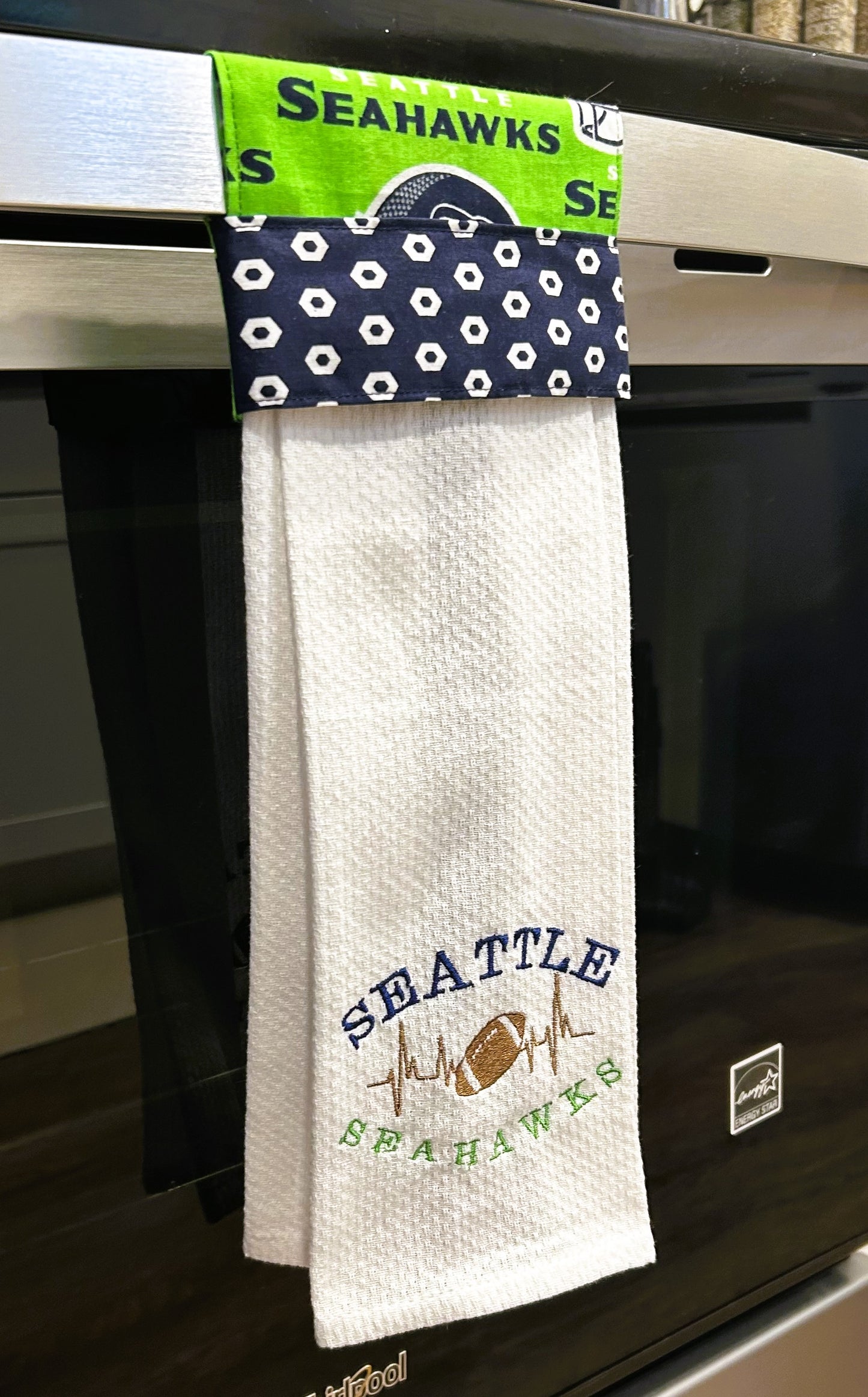 Hanging Kitchen Towel, Seahawks Theme