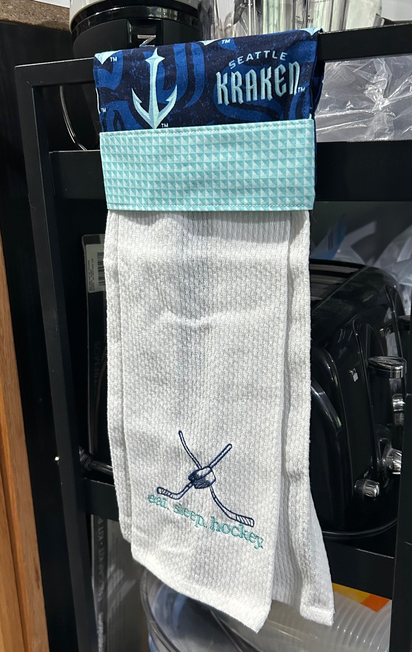 Hanging Kitchen Towel, Hockey Theme