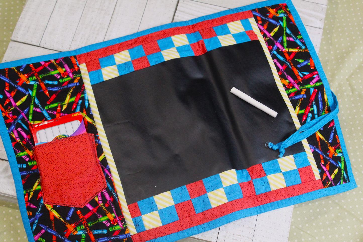 Chalk Cloth Travel Play Mat, Primary