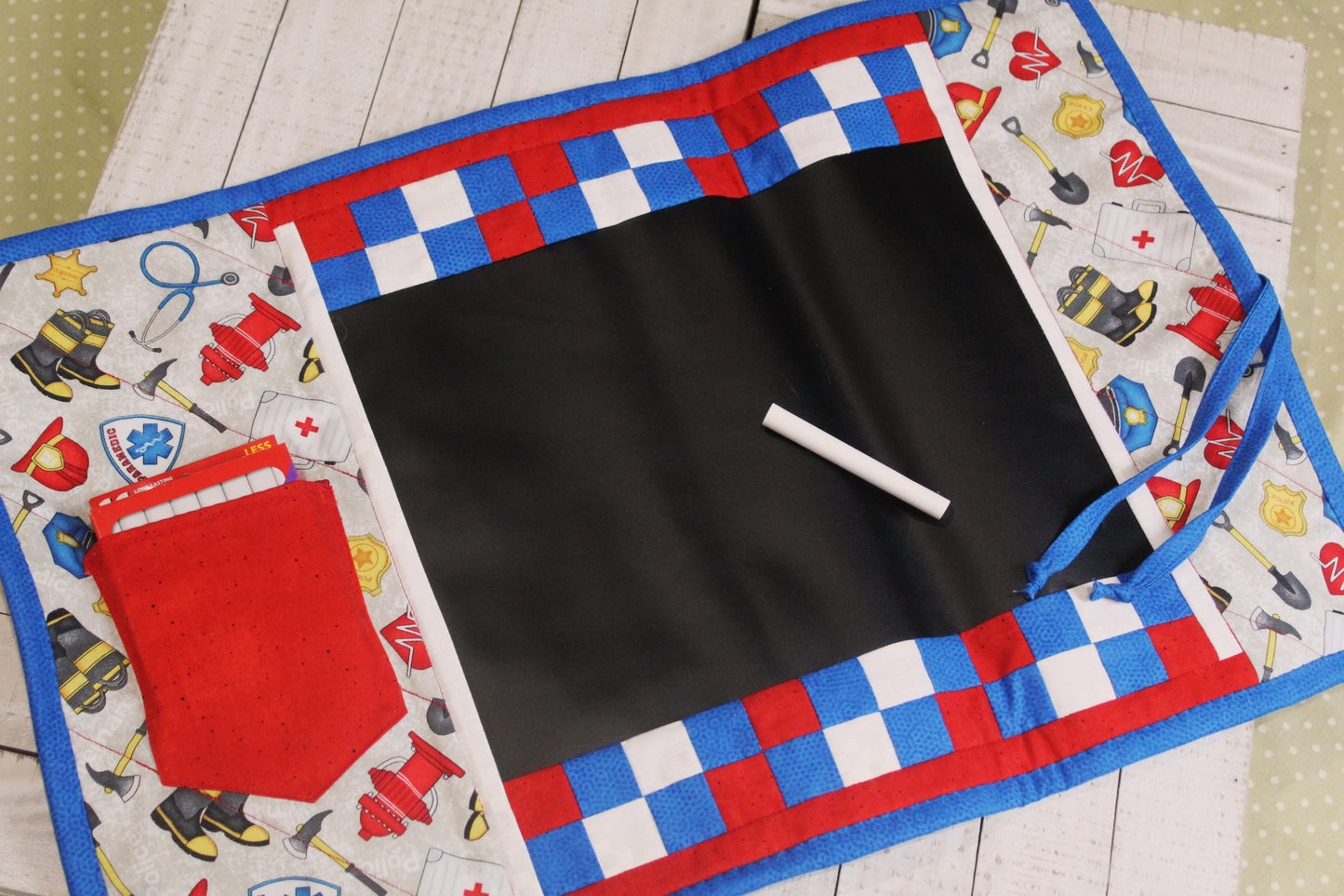 Chalk Cloth Travel Play Mat, Heroes