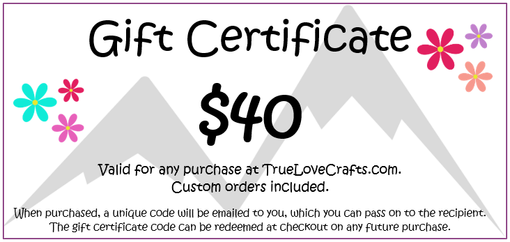 True Love Crafts Gift Certificate