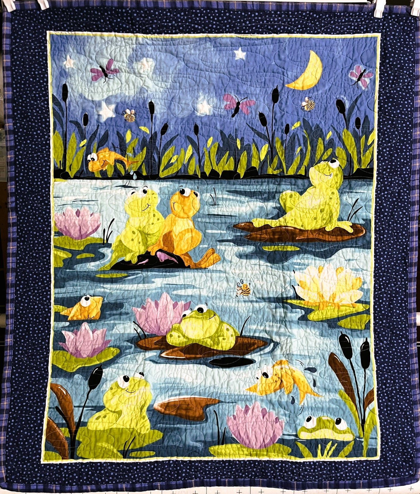 Baby Blanket, Frog Pond