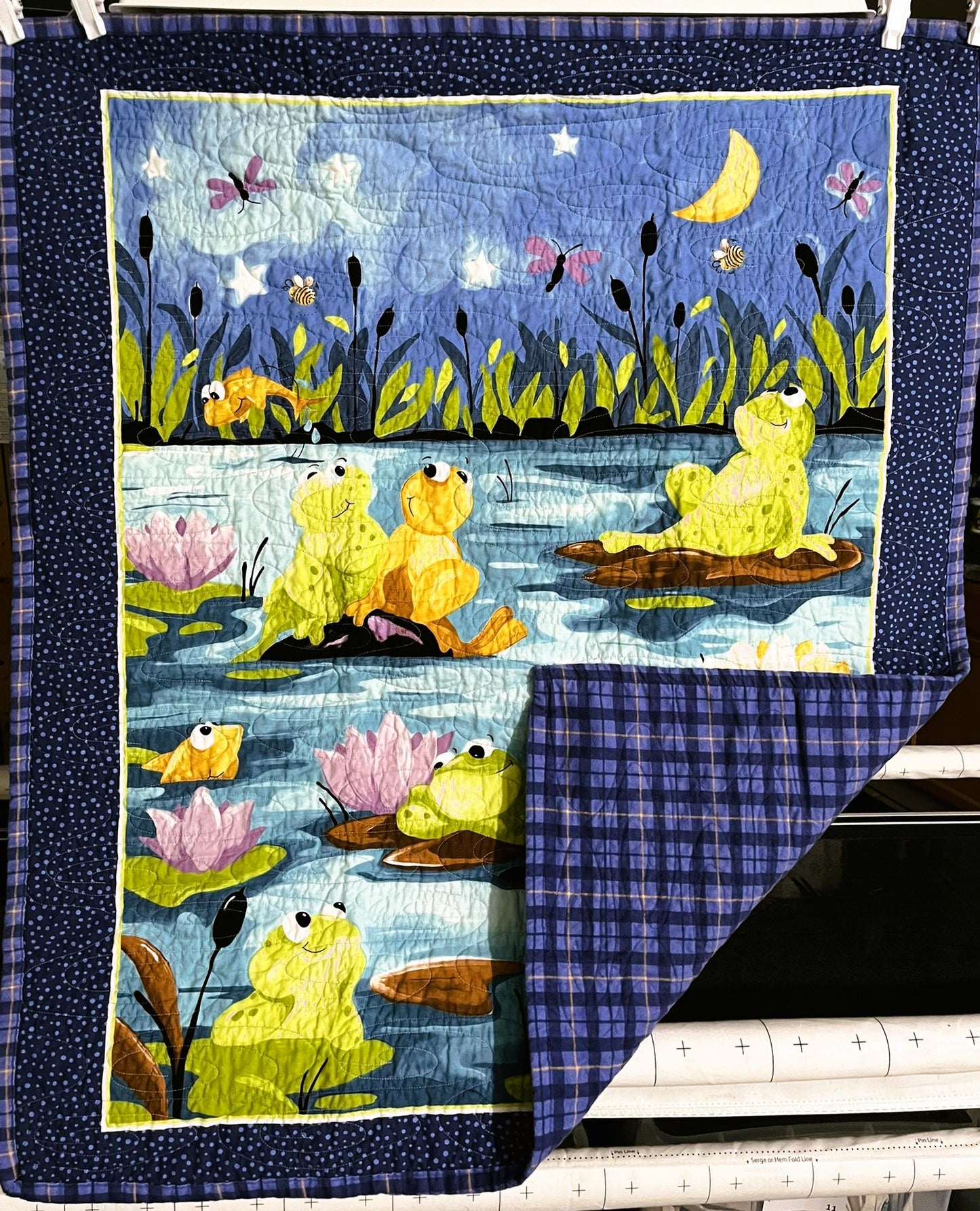 Baby Blanket, Frog Pond