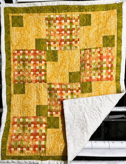 Quilted Lap Throw, Citrus