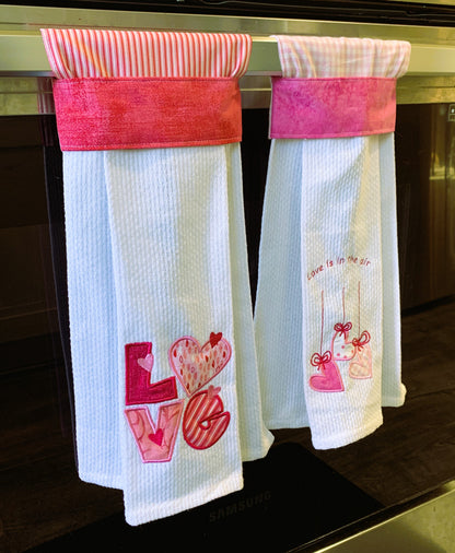 Hanging Kitchen Towel, Valentine Theme
