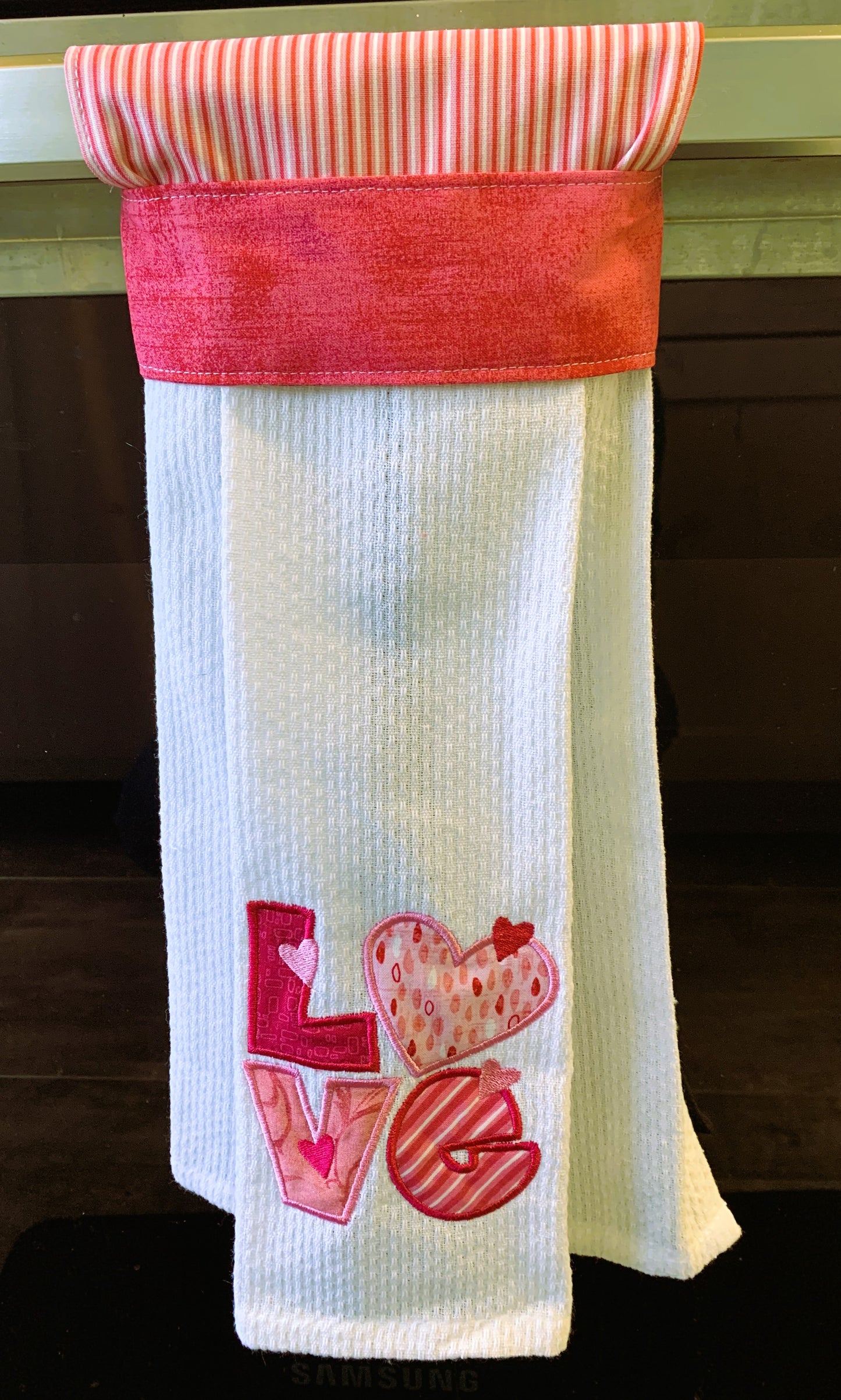 Hanging Kitchen Towel, Valentine Theme