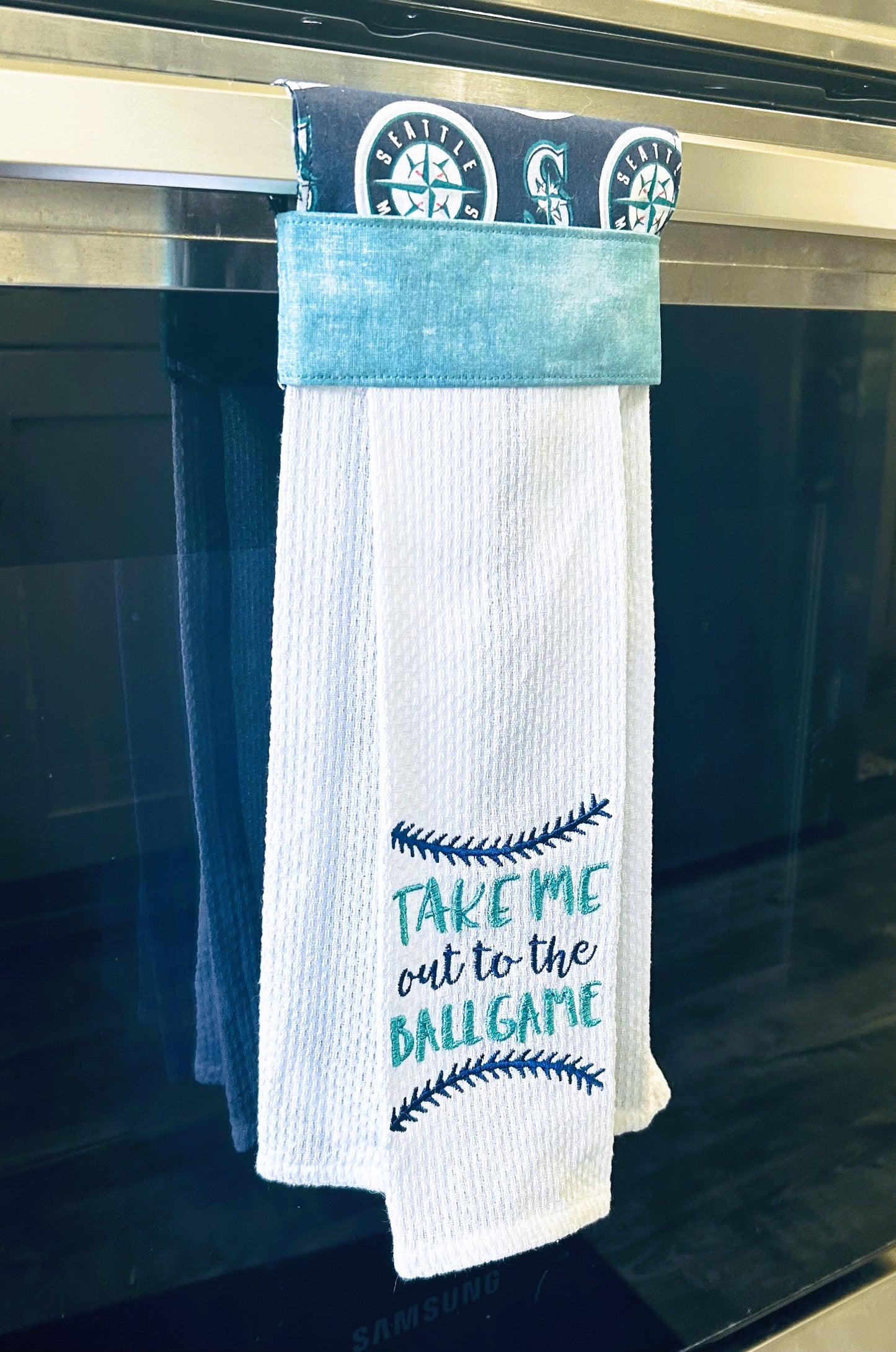 Hanging Kitchen Towel, Baseball Theme