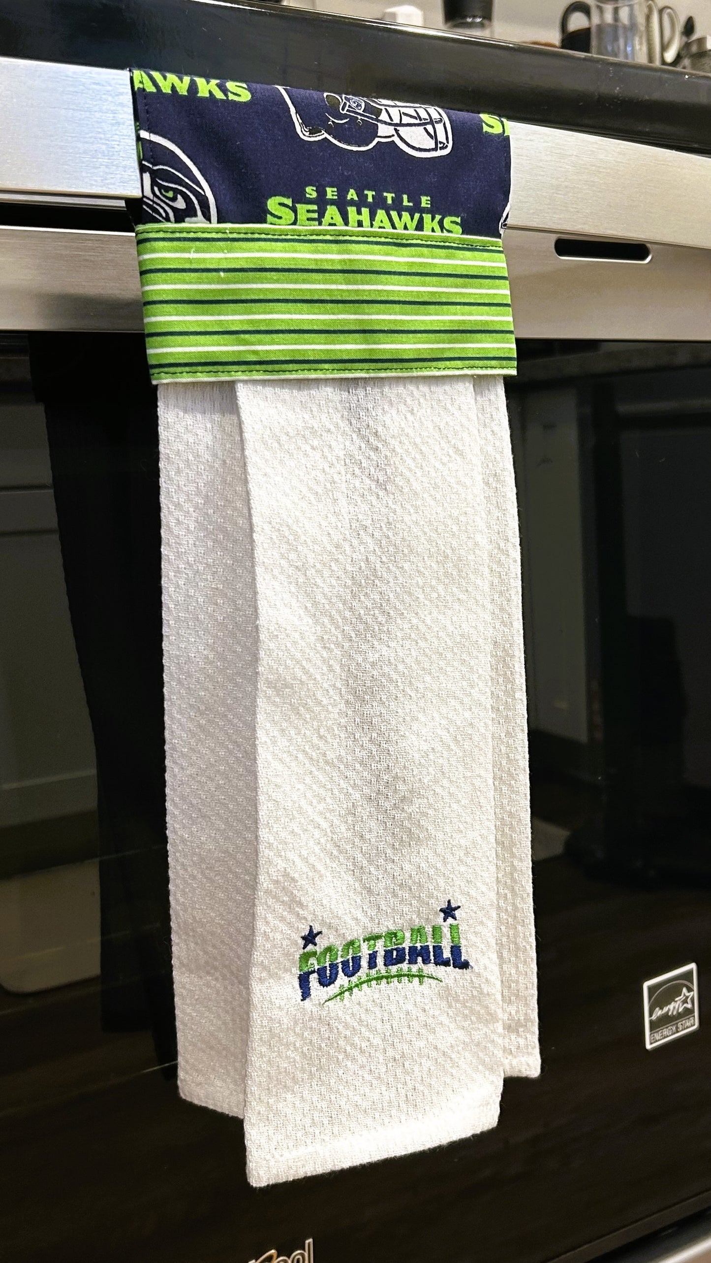 Hanging Kitchen Towel, Seahawks Theme