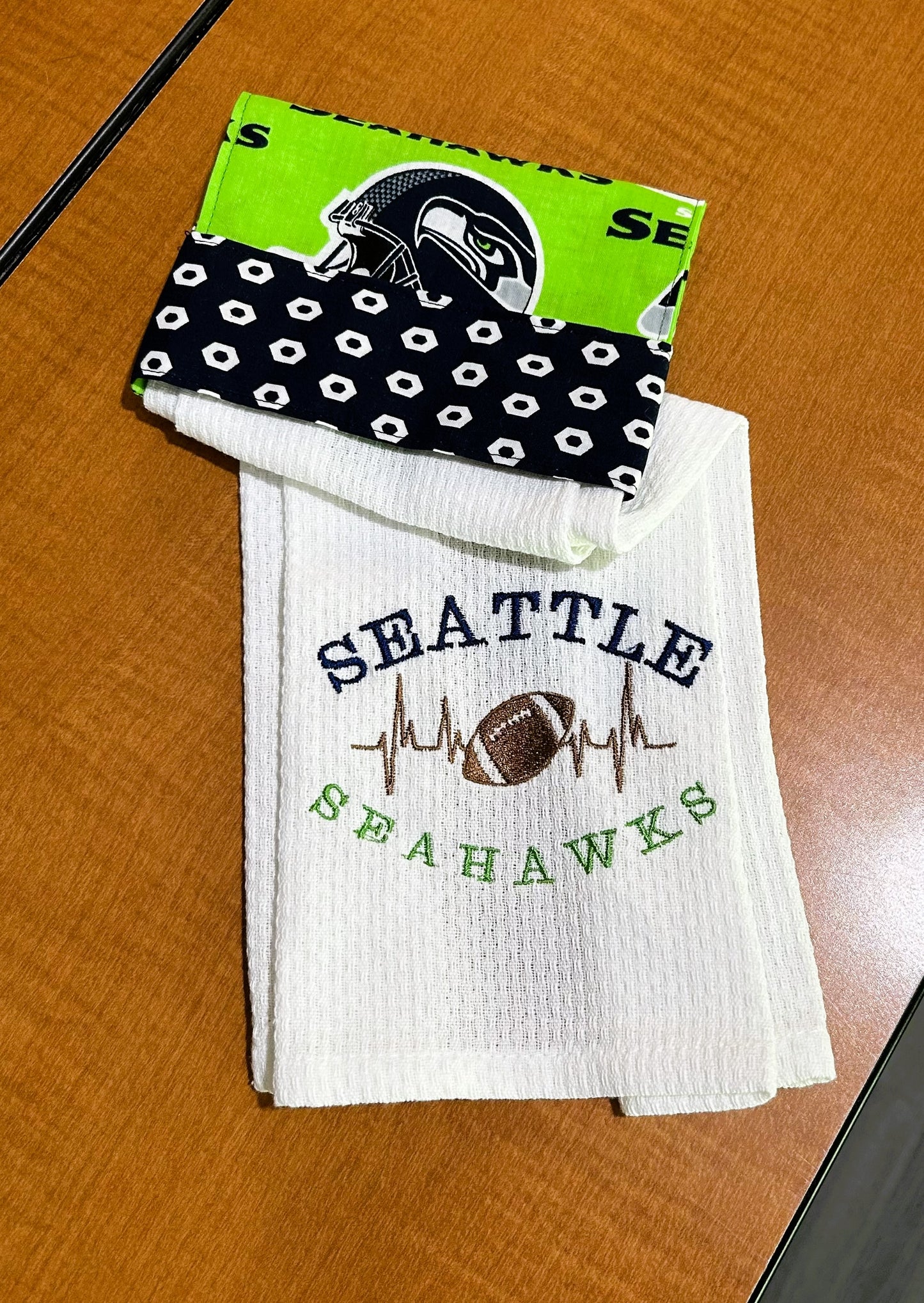 Hanging Kitchen Towel, Seahawks Theme