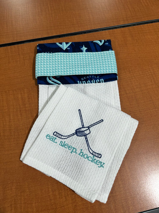Hanging Kitchen Towel, Hockey Theme