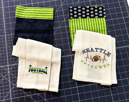 Hanging Kitchen Towel, Football Theme