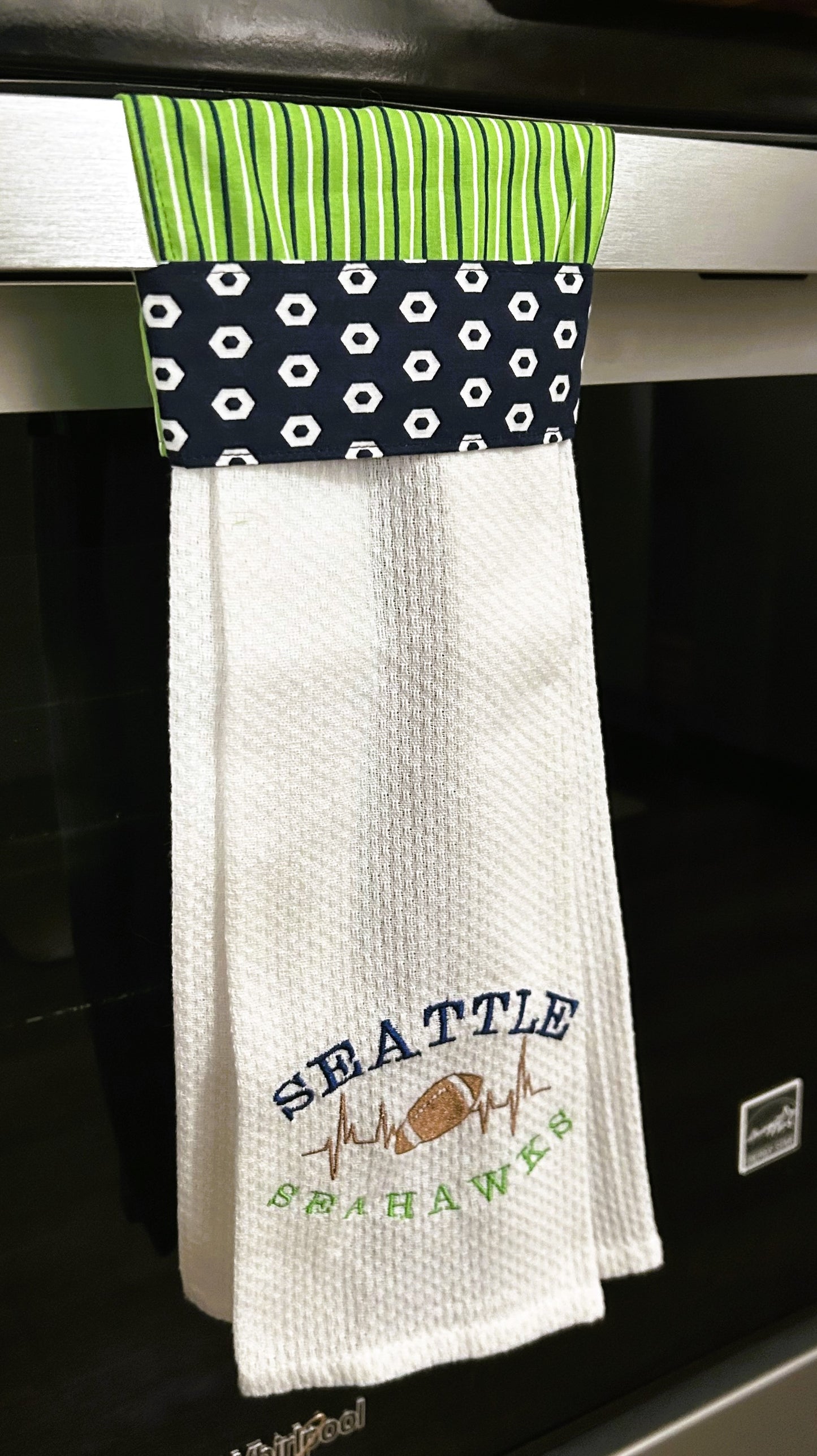 Hanging Kitchen Towel, Football Theme
