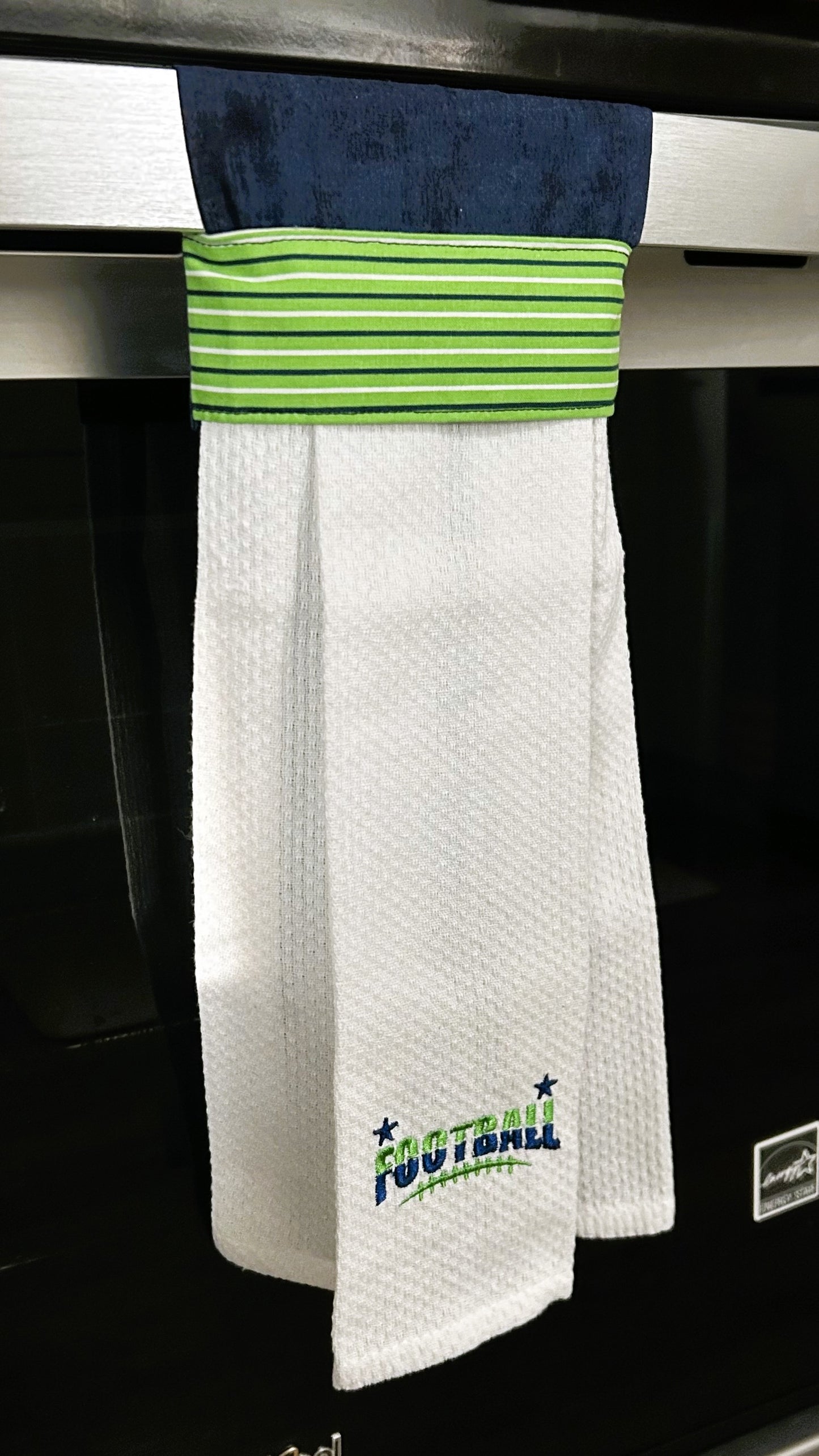Hanging Kitchen Towel, Football Theme