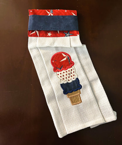 Hanging Kitchen Towel, Patriotic Theme